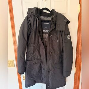 Abercrombie & Fitch 2014 Black Premium Arctic Parka Size L